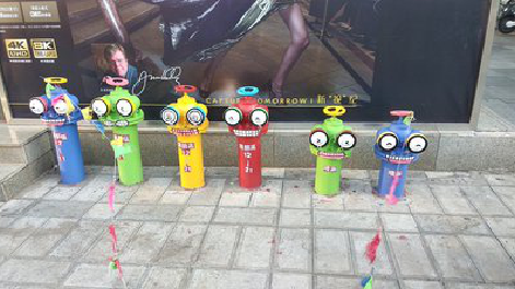  临海商业区彩绘